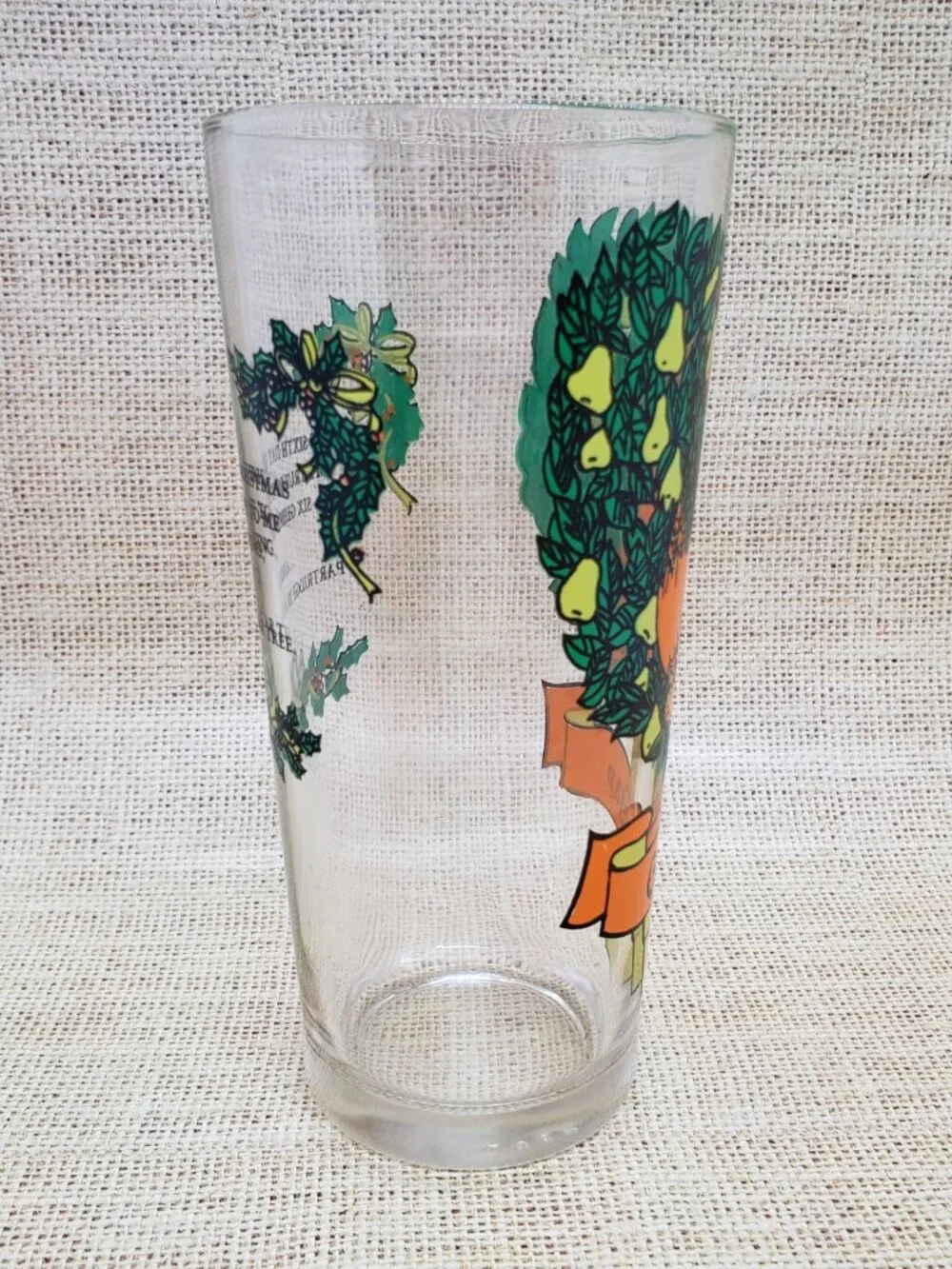 Vintage 12 Days of Christmas Pepsi Drinking Glass Day 6 Geese Laying 1970s Carol